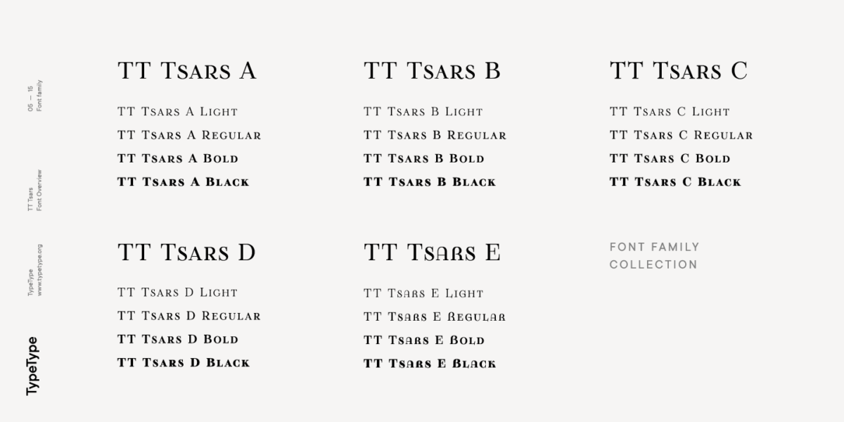 TT Tsars Font - Download Free Trial & Buy | TypeType®